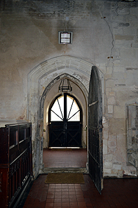 The south door from the interior March 2014
